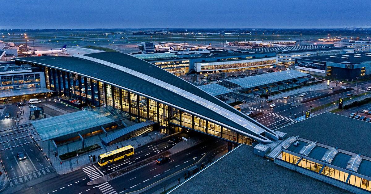 Copenhagen airport CPH Outside